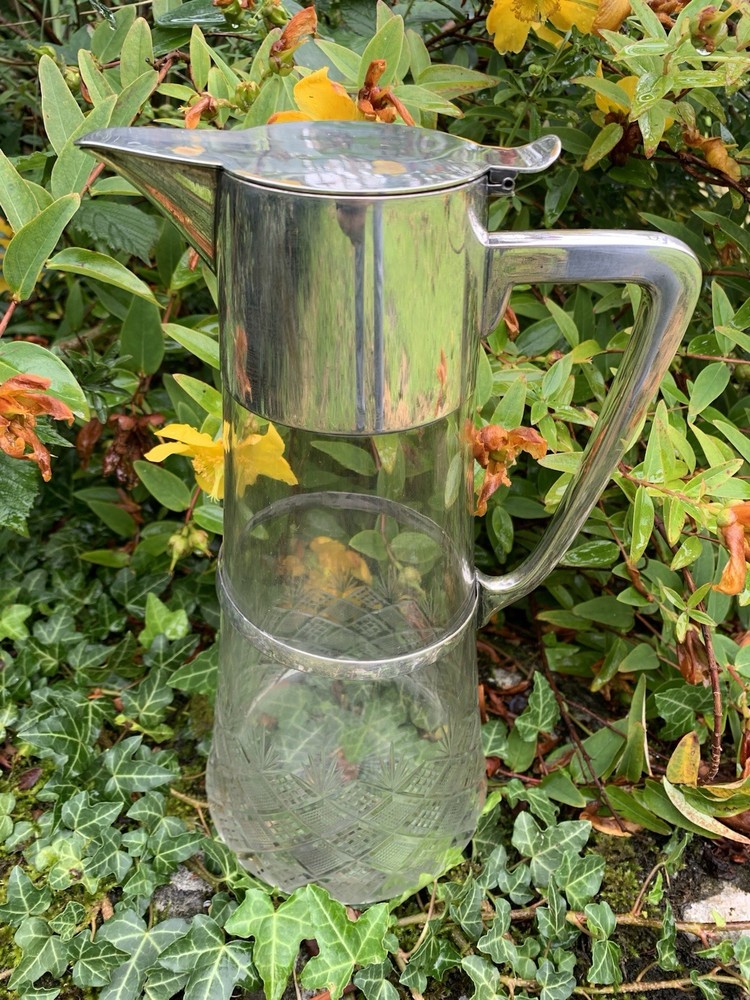 Art deco WMF crystal claret Jug