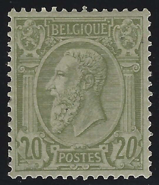 Belgium - 1886 - Scott # 56 - Mint OG Light Hinge - VF