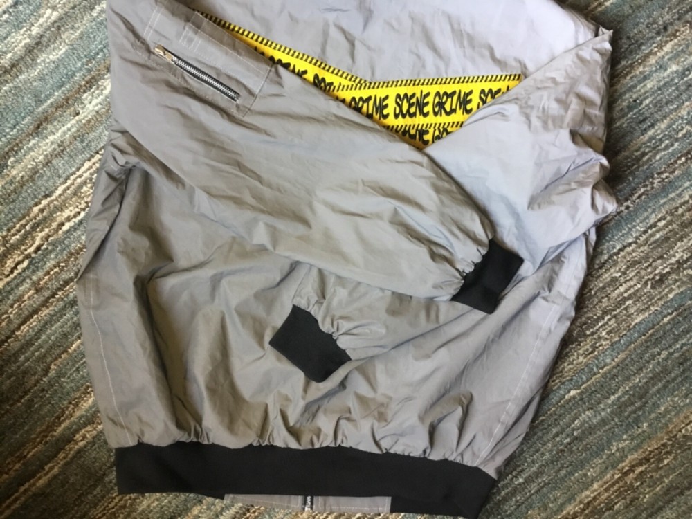 Floor sixx Reflective Bomber Jacket - XL - See pics