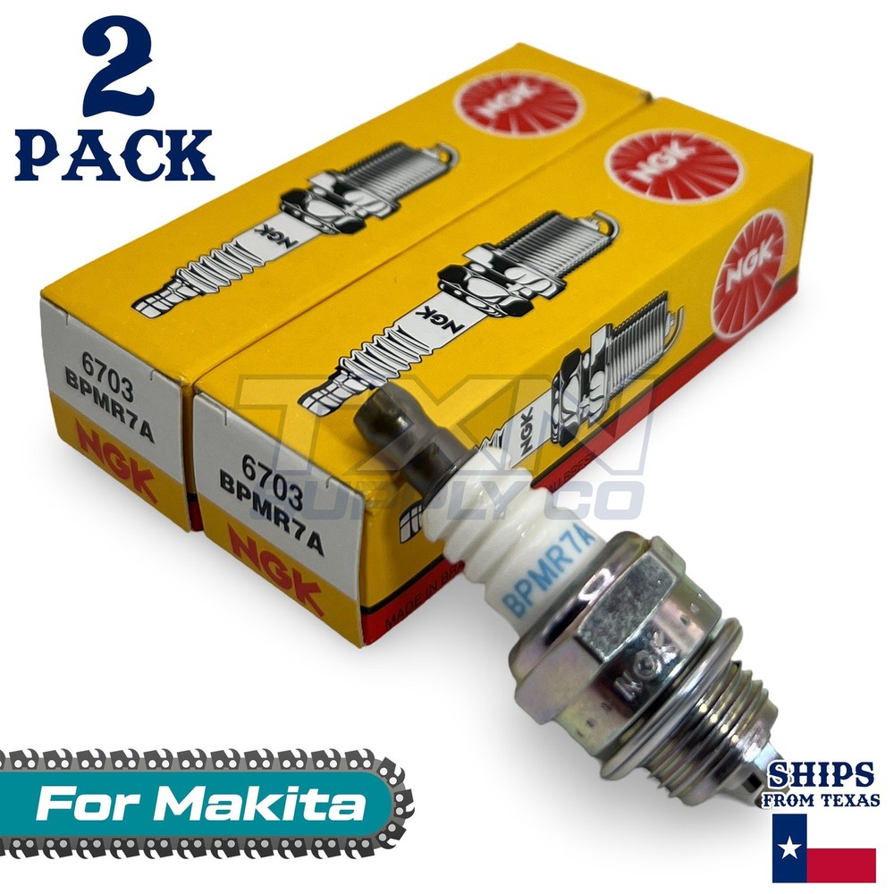 2 Pack NGK Spark Plug - For DCS231T Makita Chainsaw