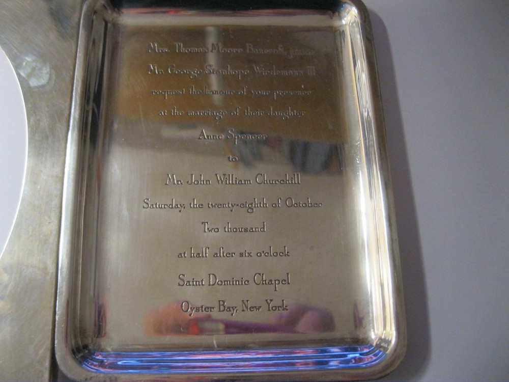 TIFFANY & CO. STERLING SILVER SOLID WEDDING INVITATION! 235 GRAMS! OVER 7-1/2 OZ