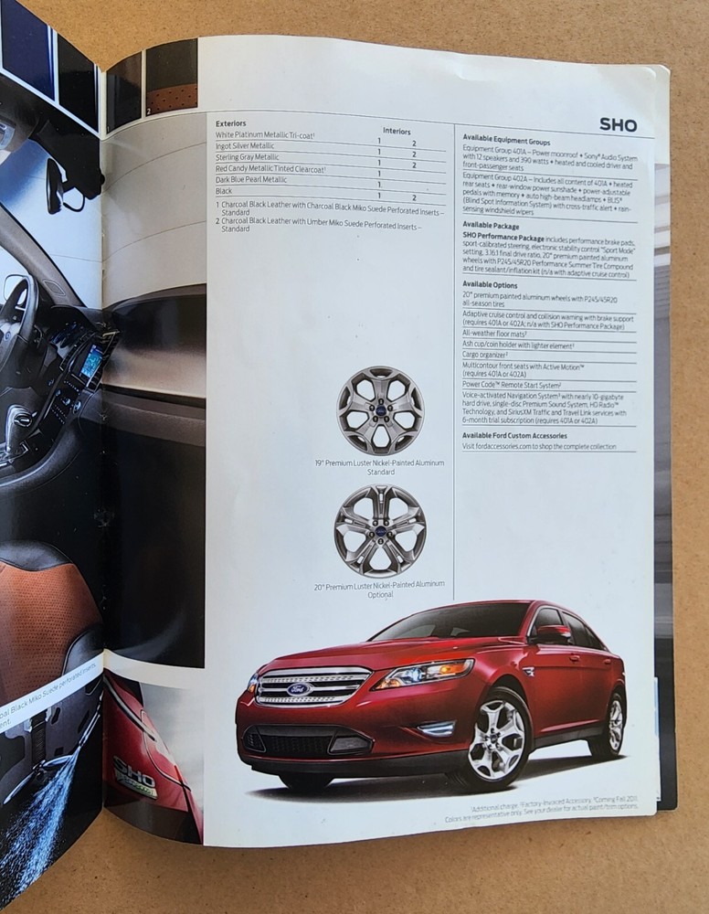2012 Ford Taurus 32 page Sales Brochure