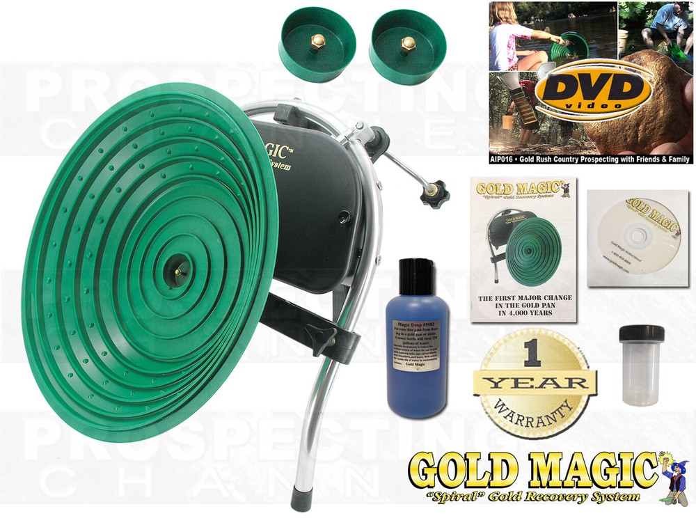 Gold Magic 1210 12-10 Automatic Pan Panning Machine Spiral Wheel + BONUS ITEMS