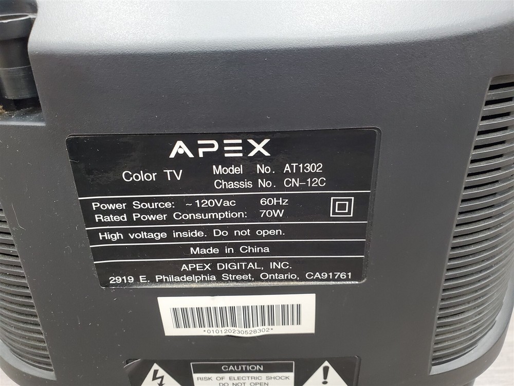 ⭐️⭐️⭐️⭐️⭐️ Apex AT1302 13" Retro Gaming Television & Remote