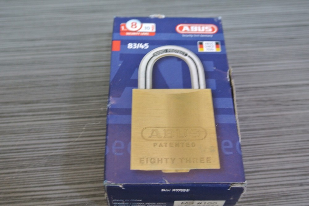 Abus 83/45 Solid Brass Rekeyable Padlock MB 100