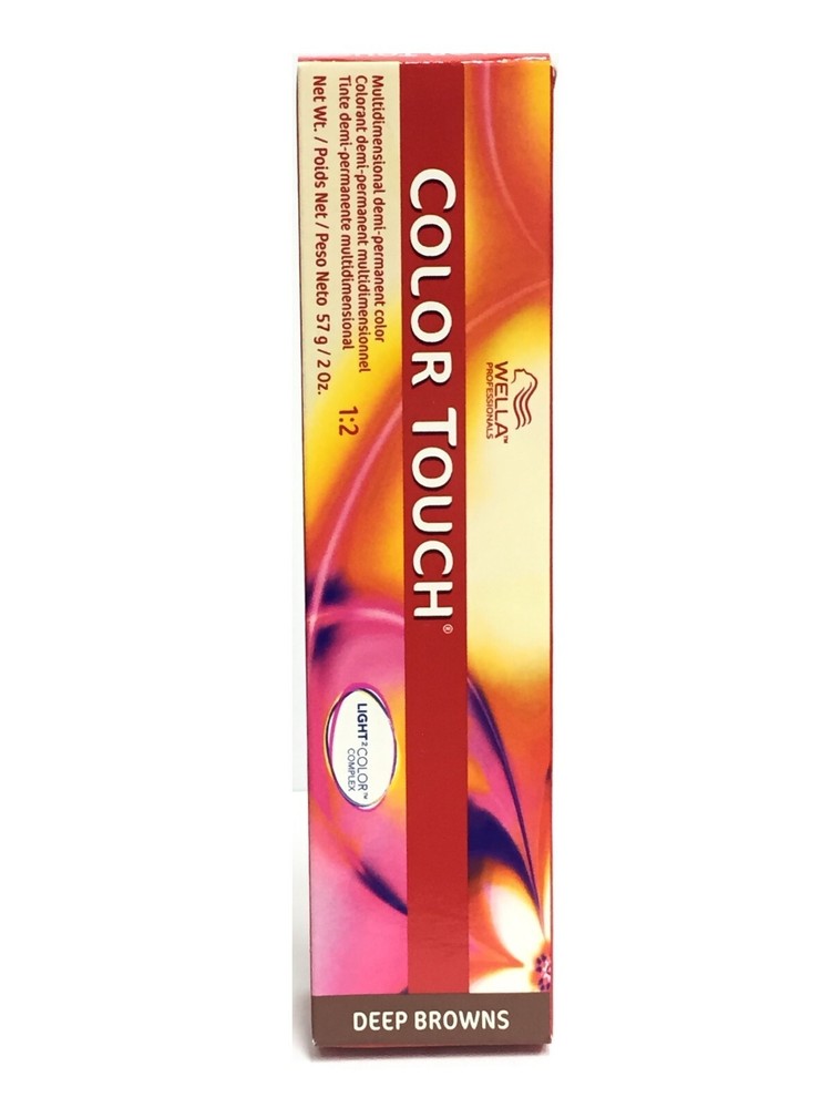 Wella Color Touch 4/71 Medium Brown/Brown Ash, 2 oz