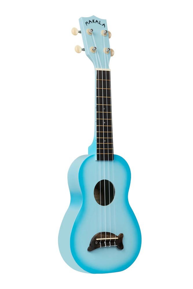 Kala Soprano Dolphin Ukulele - Light Blue Burst
