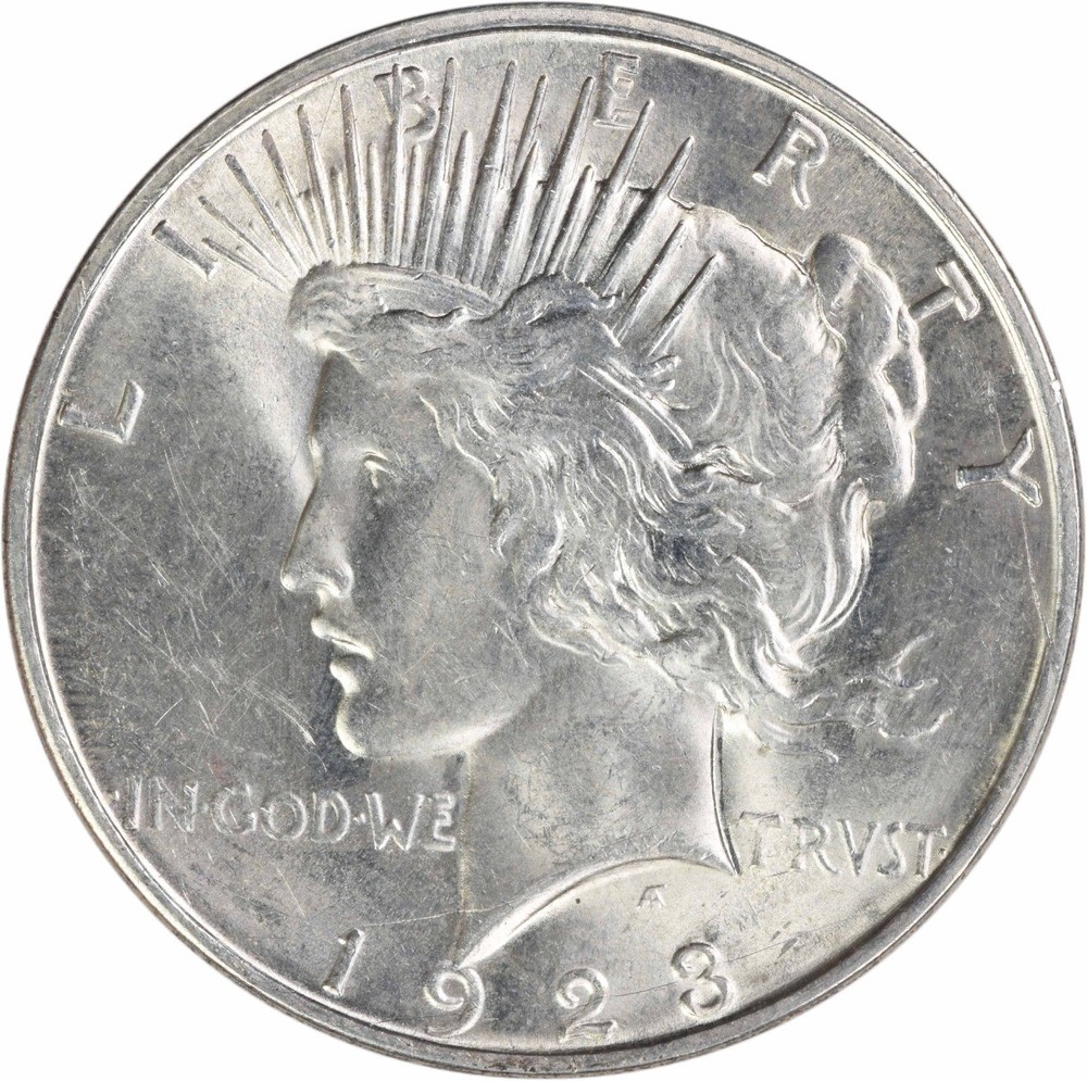 1923-D Peace Silver Dollar BU Uncertified #202