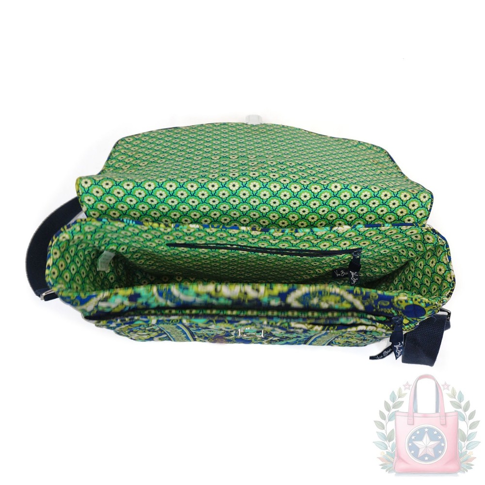 ❤️ vera bradley Rhythm & Blues Attache Laptop Work School Case