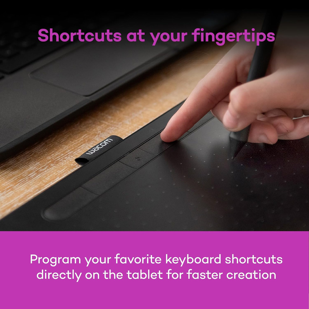 Intuos Small Graphics Drawing Tablet, Includes Training & Software; 4 Customizab