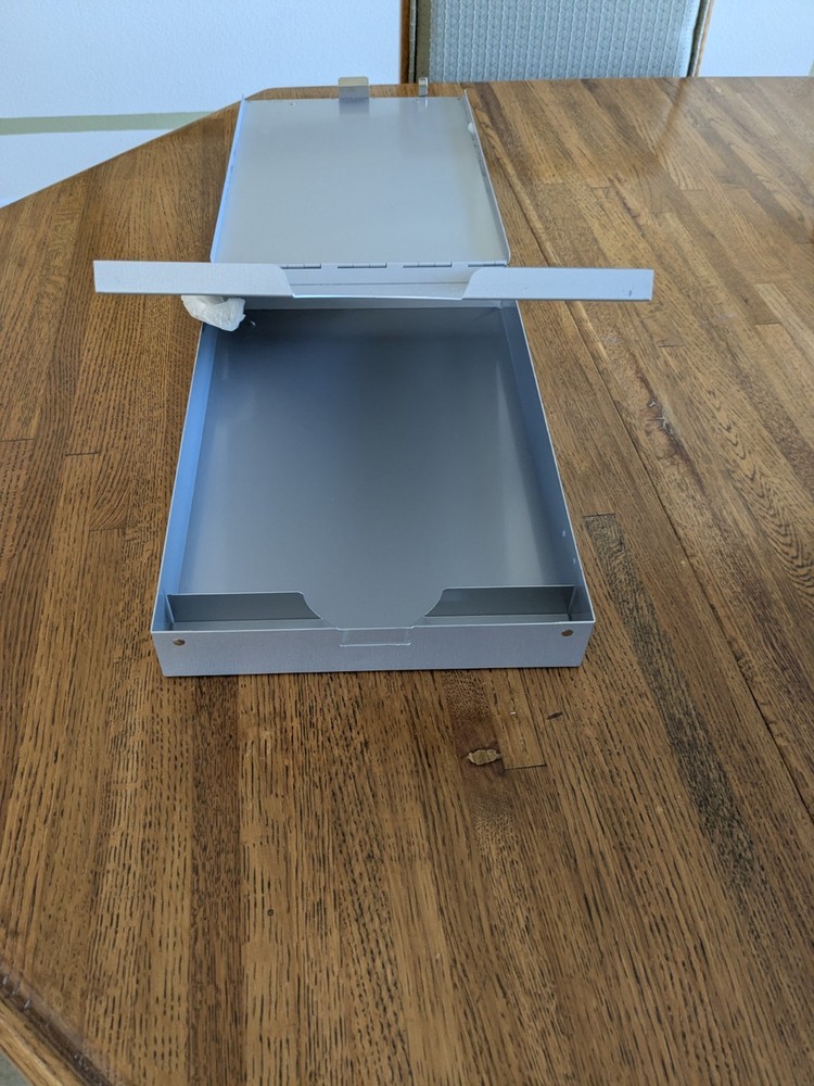 Vtg Saunders Clipboard/Forms Holder Metal. Two Level 1.5". Some Surface...