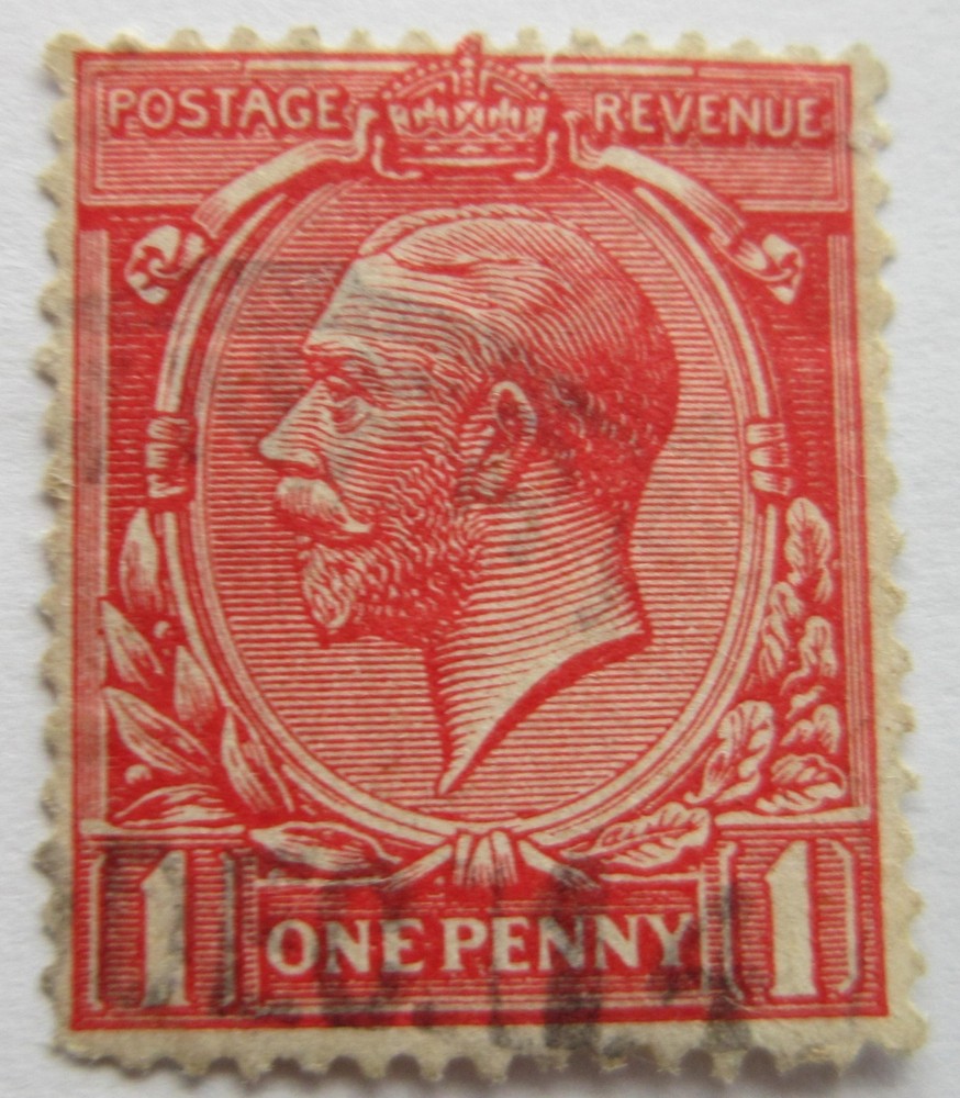 George V 1d Red