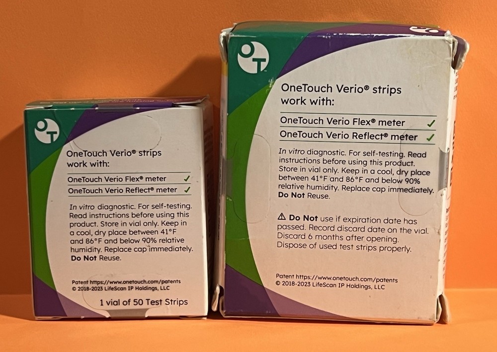 One touch Verio 110 Test strips sealed