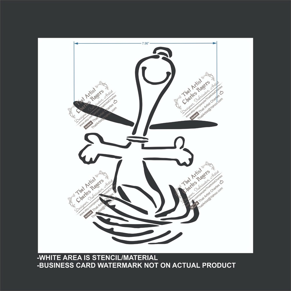 Snoopy Charlie Brown- Reusable, Flexible Plastic Stencil