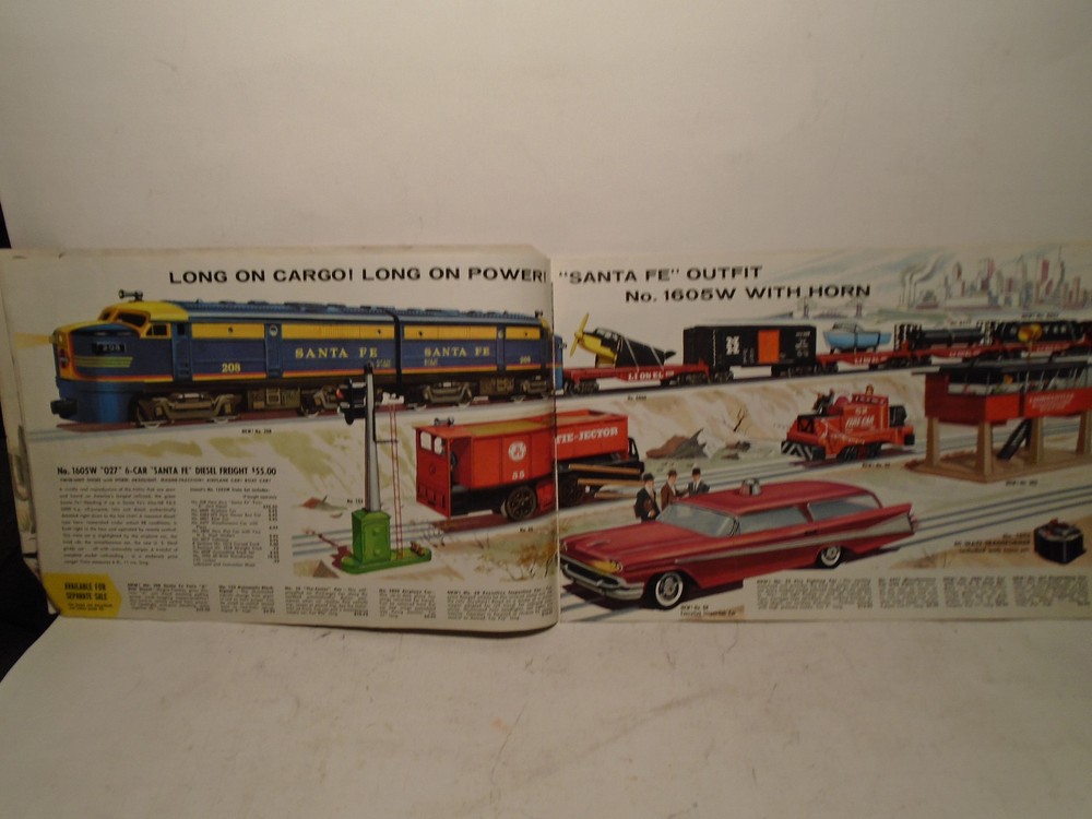 ORIGINAL LIONEL 1958 TOY TRAIN CATALOG