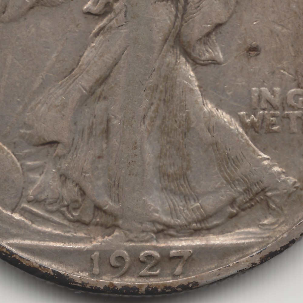 1927 S Walking Liberty Half Dollar, VF