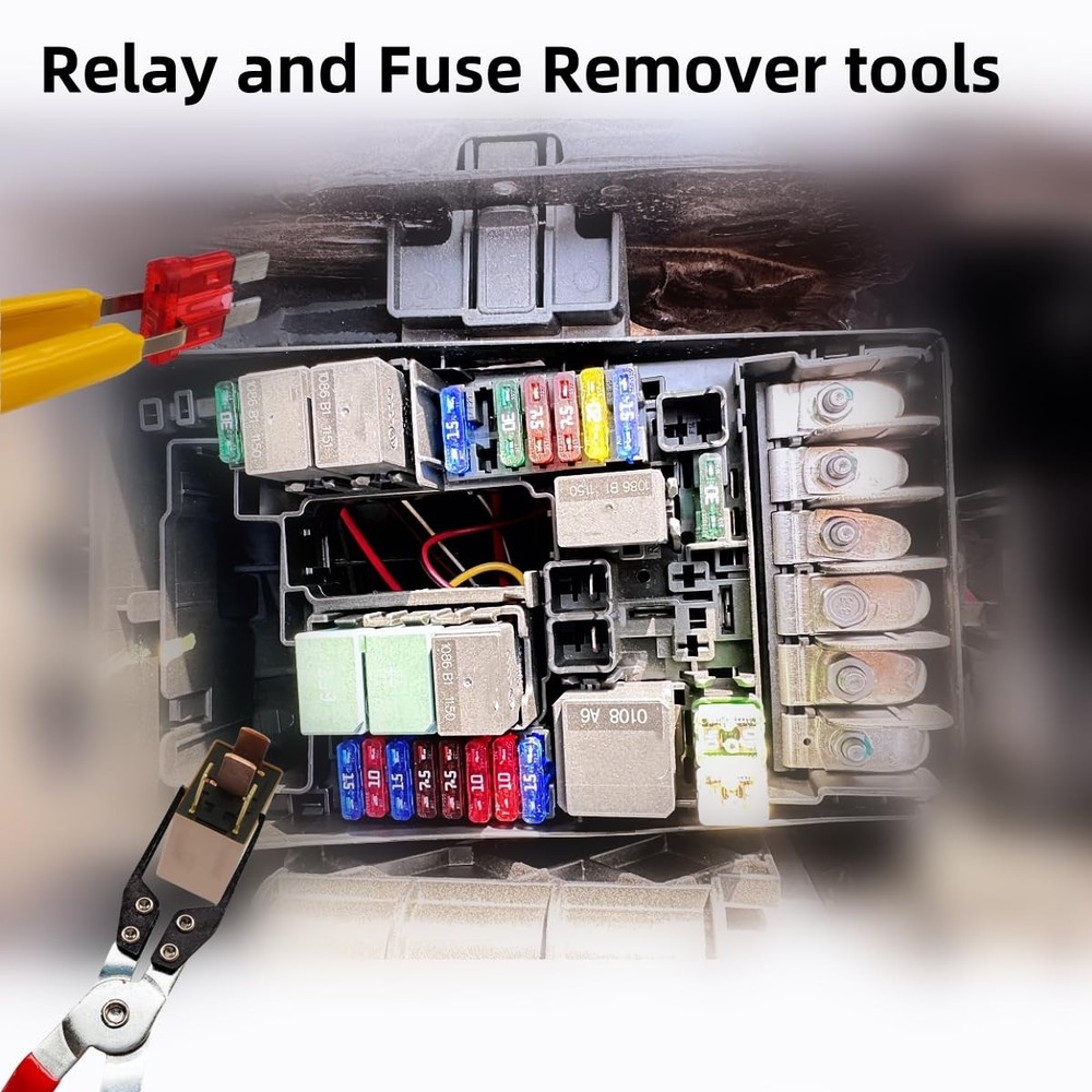 Relay Puller Pliers, Fuse Automotive fuse puller tool, Red