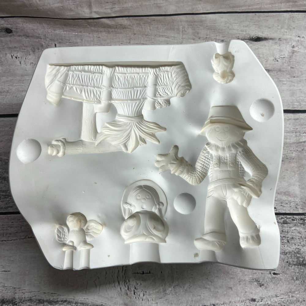 Macky Ceramic Casting Mold Scarecrow Scene #532