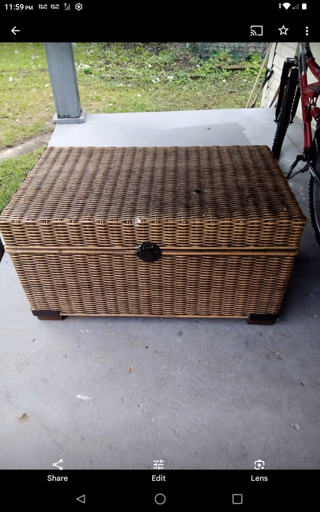 1970 Wicker Cedar Chest