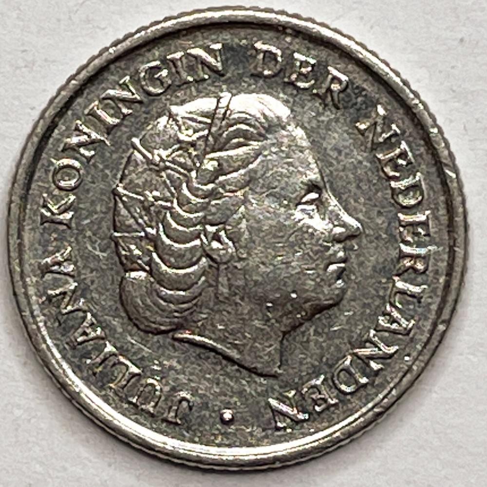 1973 Netherlands 10 Cent Juliana KM# 182