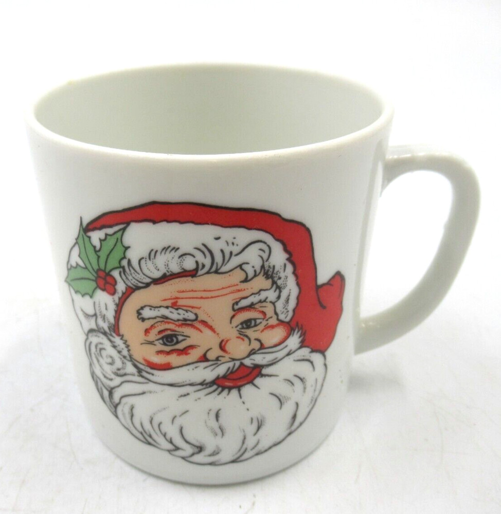 Christmas Dinnerware Set in Box Santa 4 PC Vintage