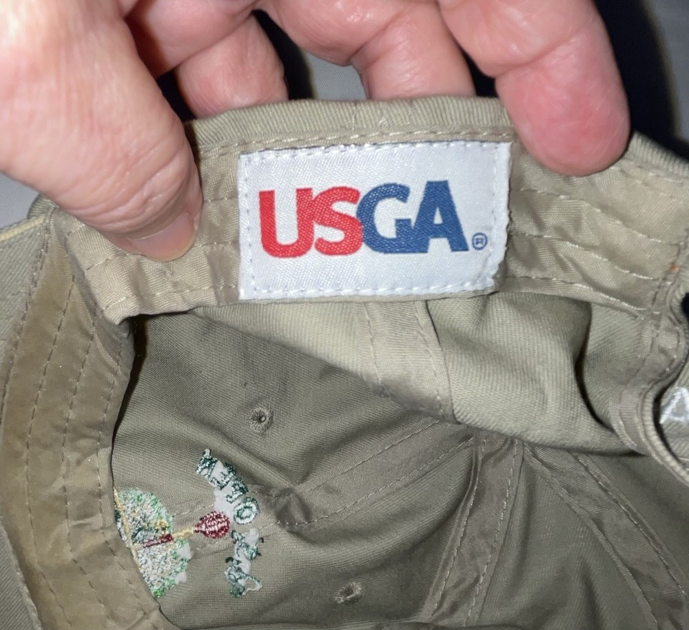 US Open 2013 Merion USGA Beige Cap Hat Adjustable
