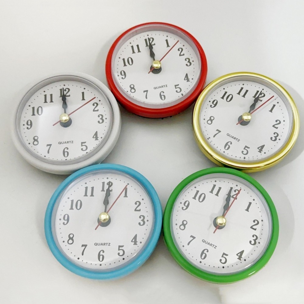 DIY Clock Projects Colorful Quartz Clock Inserts with Clear Arabic Numbers