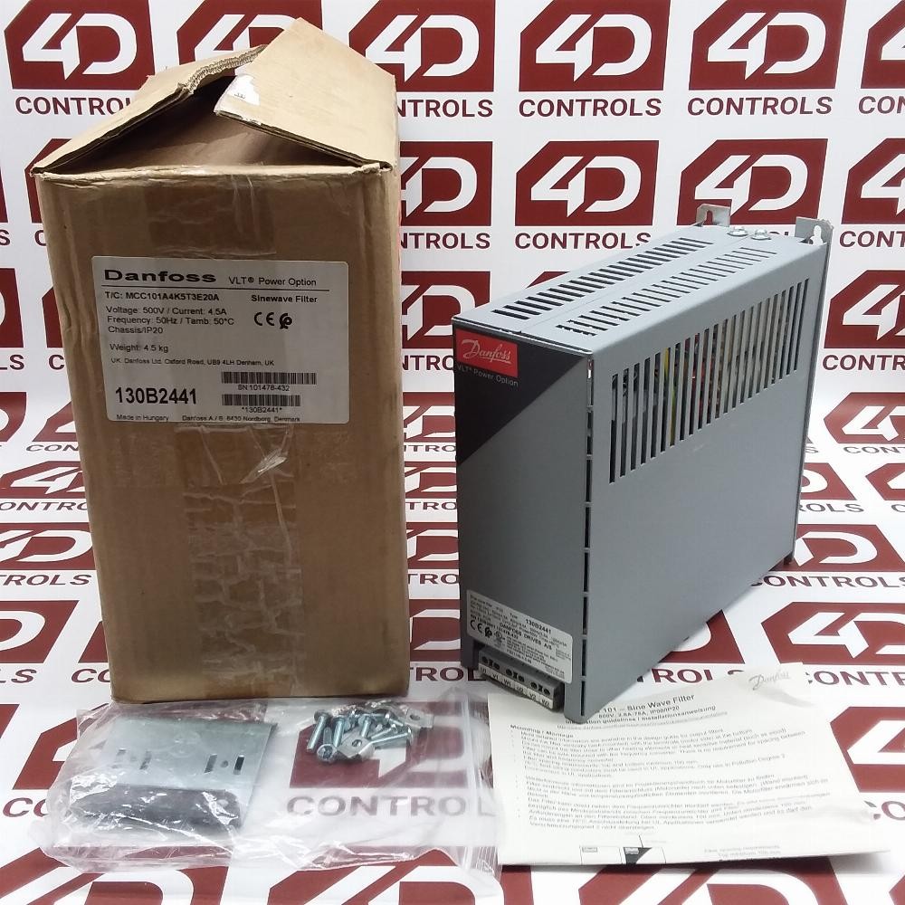 130B2441 | Danfoss | VLT Power Option, Sinewave Filter, 4.5A, Opened