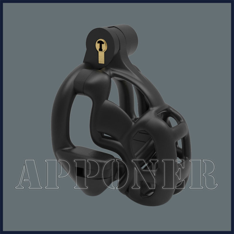 New Python Ultra Chastity Device With Double-Lock Rotatable Guardrail Ring Cages