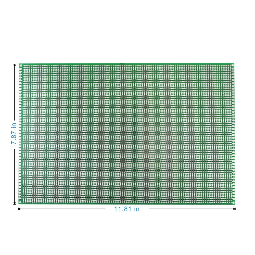 Double Sided PCB Board,Large PCB Circuit Board Protoboard 3Pcs 20X30CM for DI...