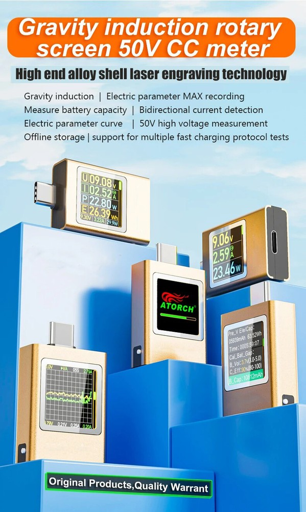 Power Meter Testers Eversame PD3.1 Digital Multimeter Voltage Current Voltmeter