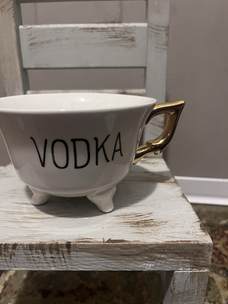Gin & Vodka Claw Leg Cup Gold Tone Handle