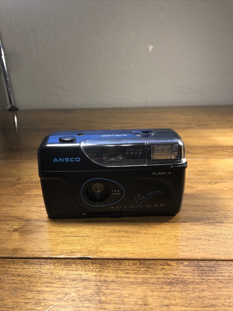 ⭐ Ansco Vision Twin Compact 35 Point & Shoot Camera Tele Wide Flash - UNTESTED ⭐