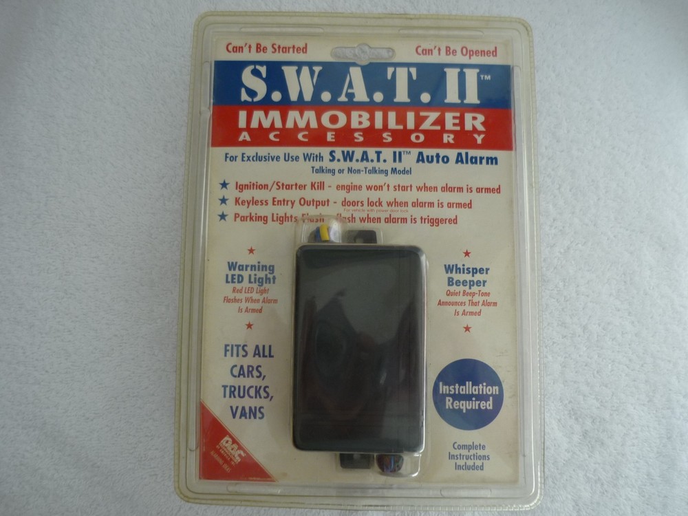 Genuine SWAT II Auto Alarm Immobilizer Accessory Excellent Working Condition
