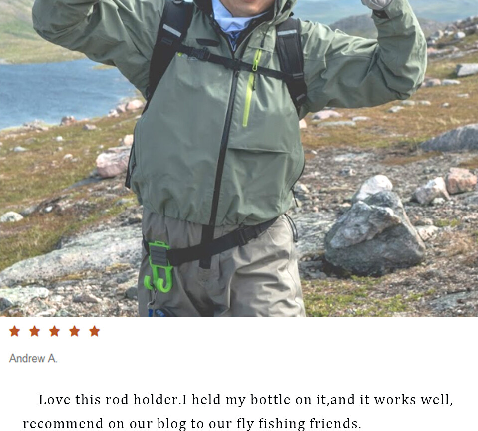 Maxcatch Environment friendly Belt-mounted Fly Fishing Rod Holder