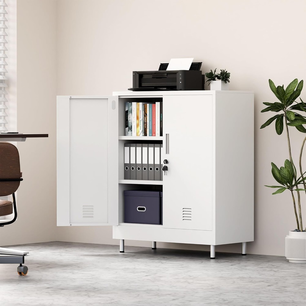 Steel Storage Cabinet Lockable Organizer Unit
