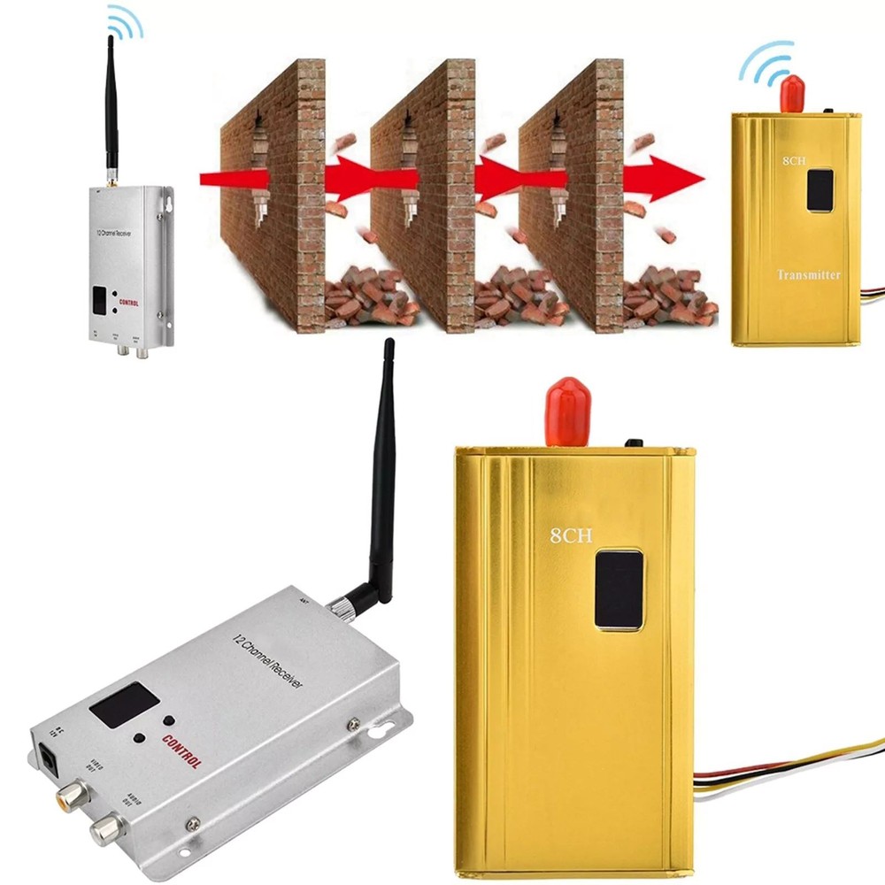 Professional Audio/Video Wireless Transmitter-Receiver AHD/CVBS Signal Support