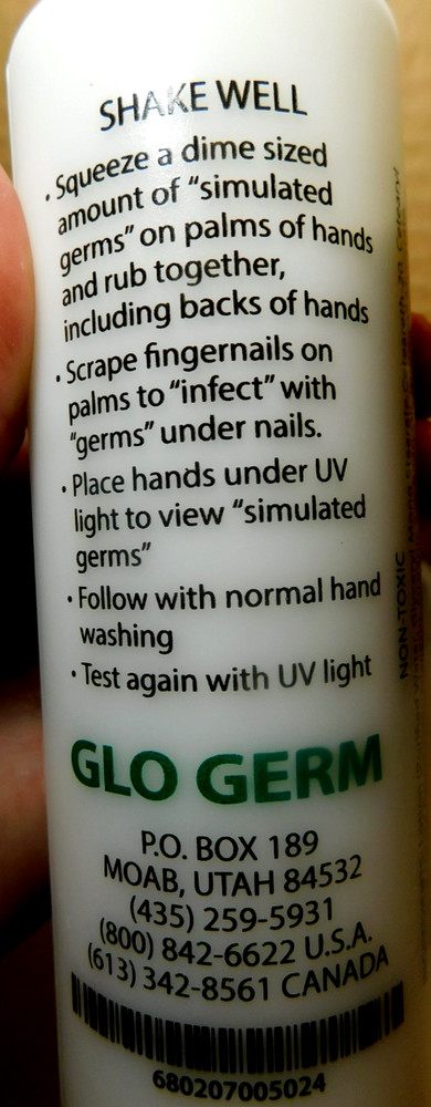 Glo Germ~For Training of Asptic Techniques/ Experiment 3 Piece Carrying Kit