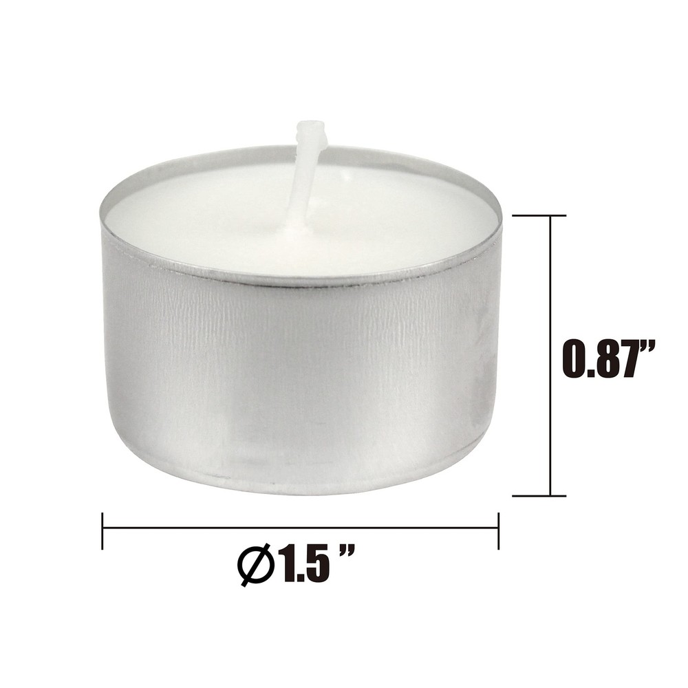 Stonebriar 300 Pack Unscented 8 Hour Extended Burn Time Tea Light Candles