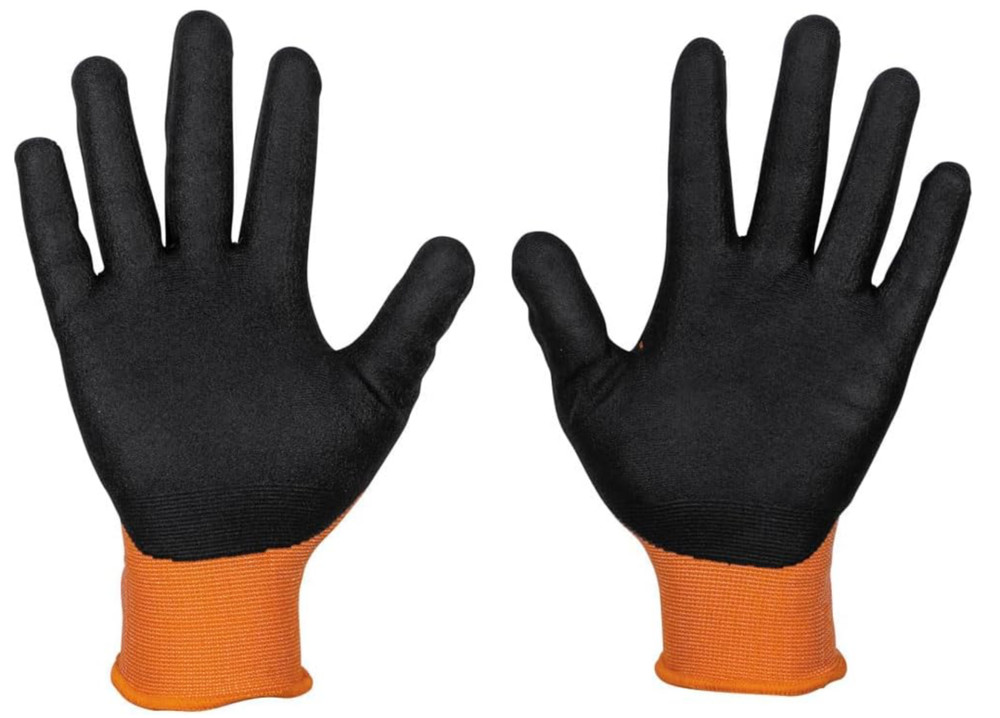 Klein Tools 60581 Work Gloves Large 2-Pair Cut Resistant ANSI A1 Nitrile Touchsc