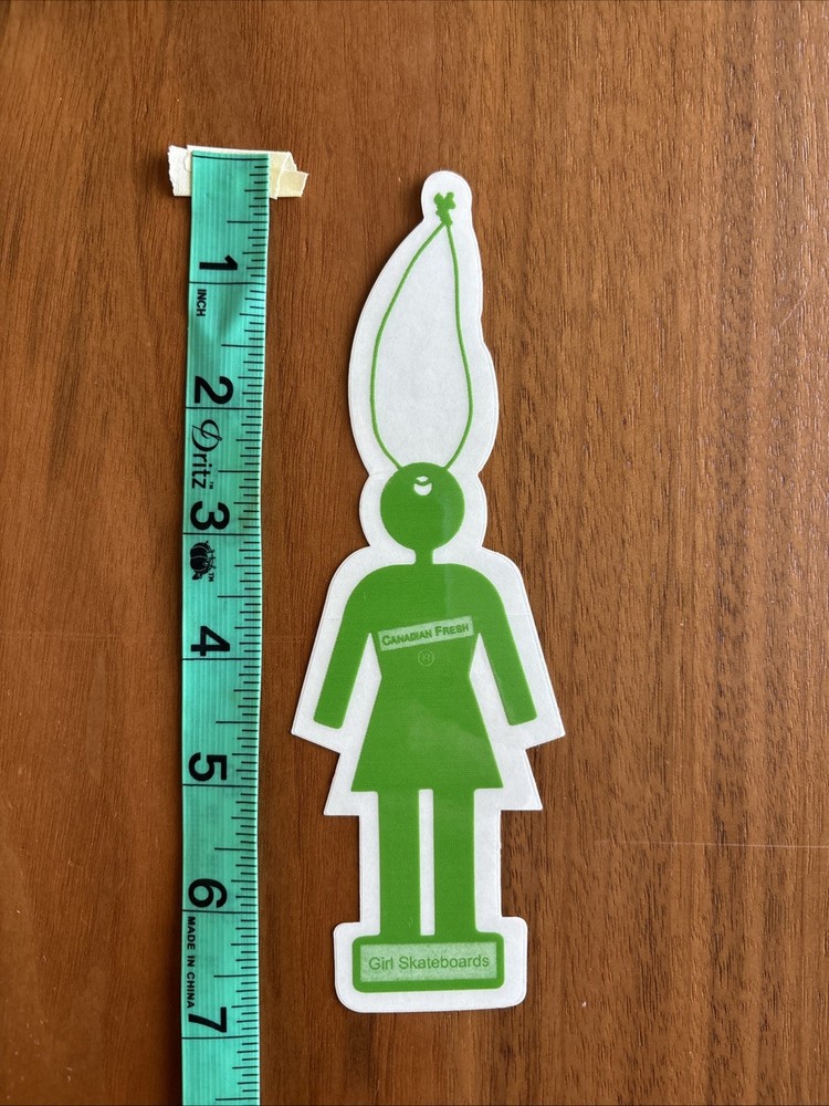girl skateboards sticker