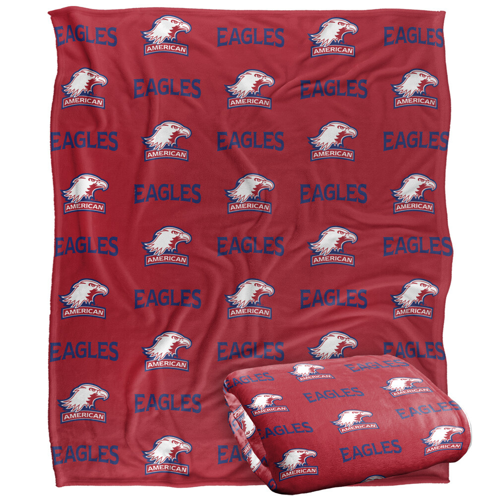 American University Logo Pattern Silky Touch Super Soft Throw Blanket