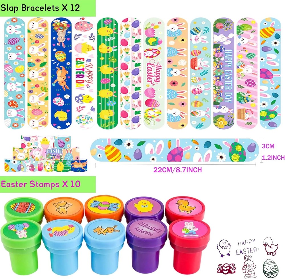 300Pcs Bulk Easter Eggs with Toys inside Easter Eggs Fillers Plastic Eggs for Ea
