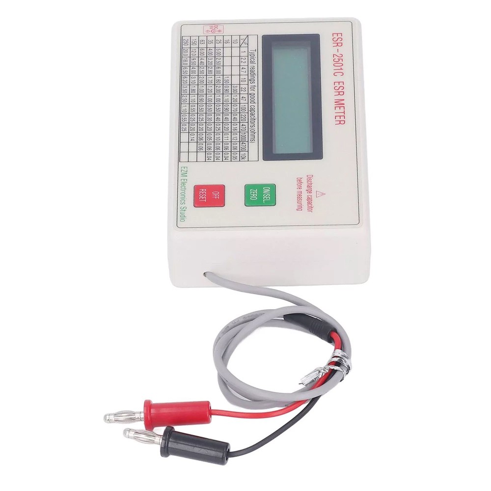 New Handheld ESR Capacitor Tester High Accuracy Smart Shutdown Capacitance Meter