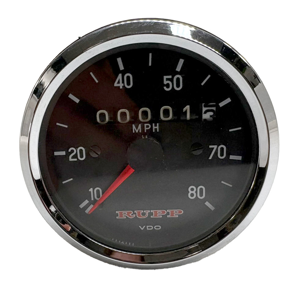NOS Rupp Snowmobile Speedometer W=1.45