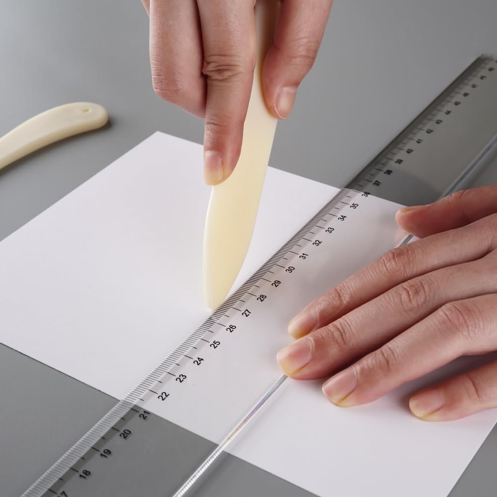 9 Pcs/Set Creative Positioning Pieces Card Corners Helpers with Bone Folder T...