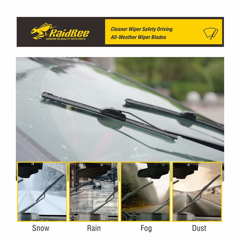 Replacement Windshield Wiper Blades for 20152017 Nissan Micra 3 Set