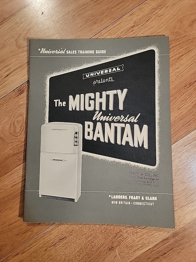 Universal Bantam Range Landers Frary Clark Sales Training Guide 1948