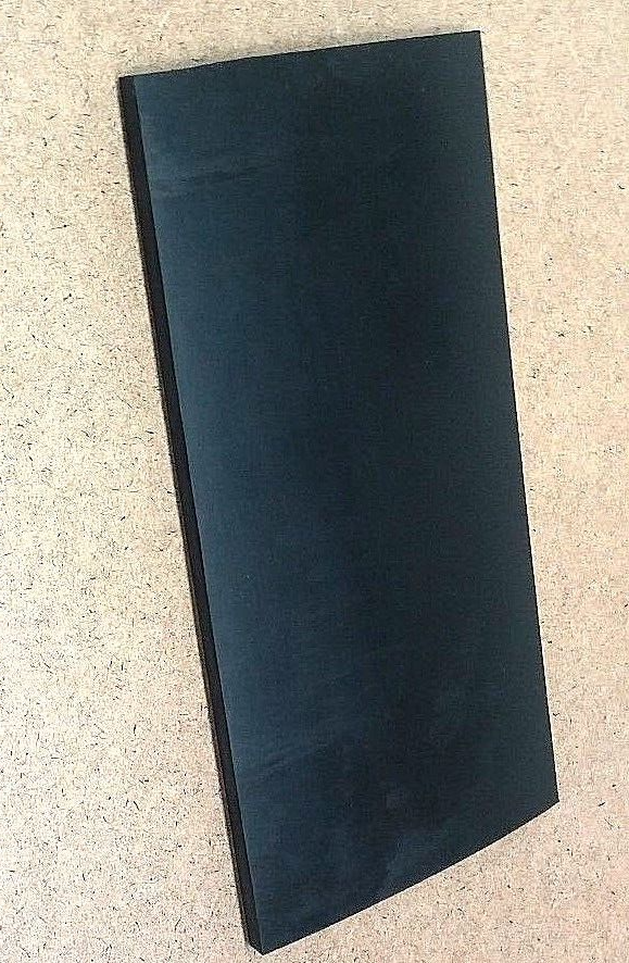 Neoprene Rubber Solid Flex Sheet 3/16" Thick x 8" x 12" Rect 60 D Std Flex