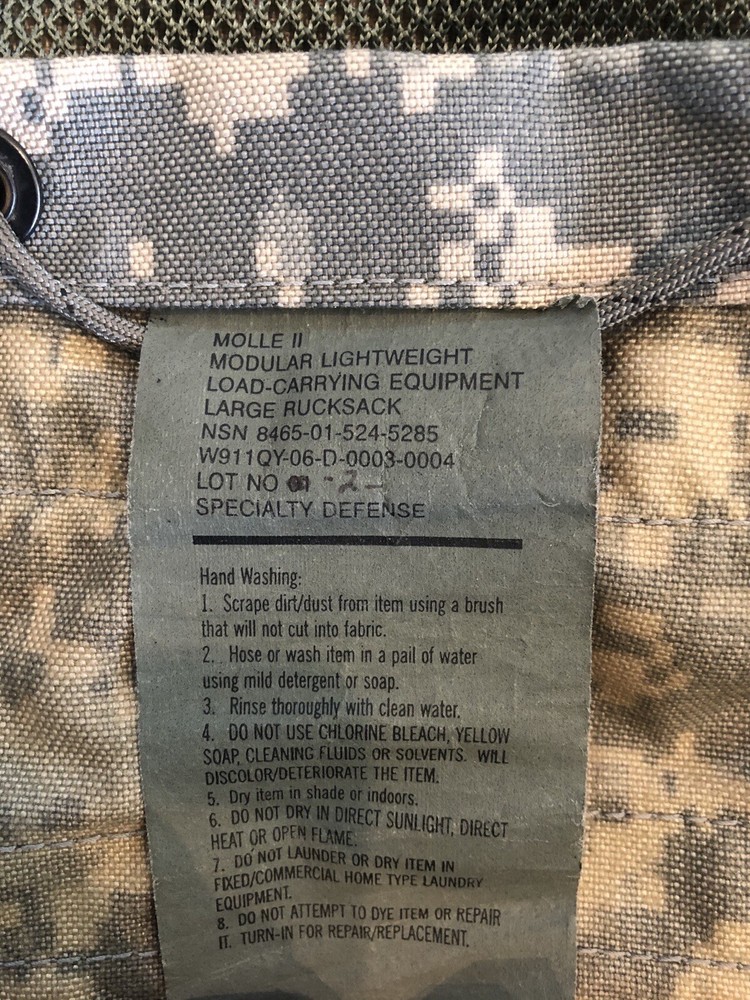 US Army Molle II Large Rucksack